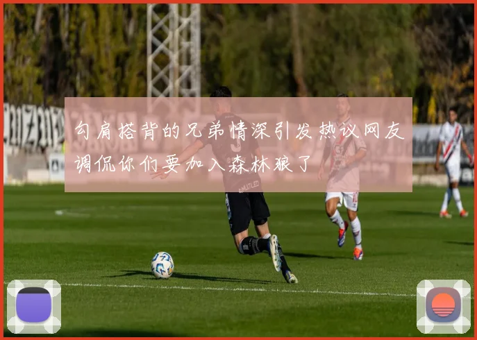 勾肩搭背的兄弟情深引发热议网友调侃你们要加入森林狼了